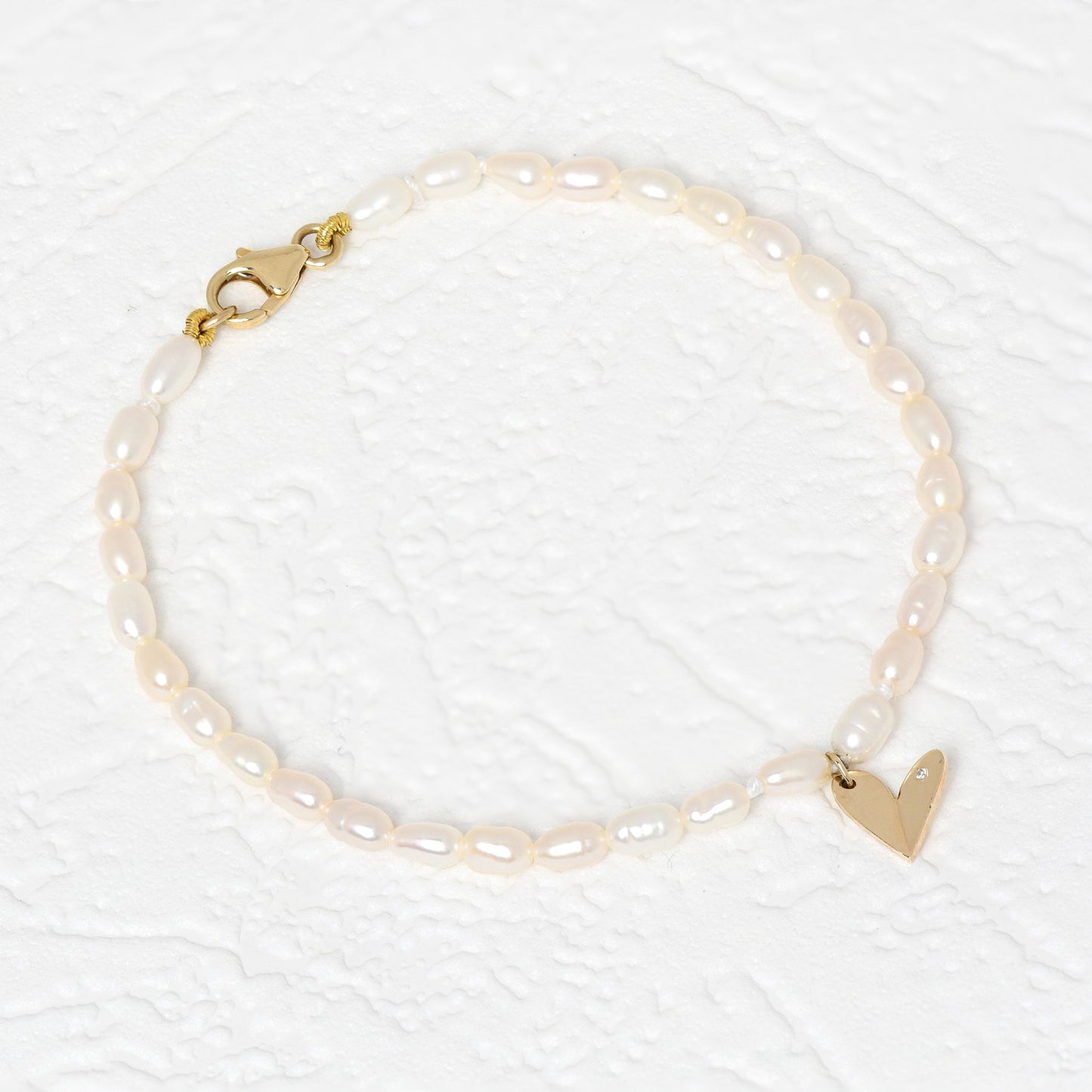 Paper Heart and Pearls Bracelet - Steorras