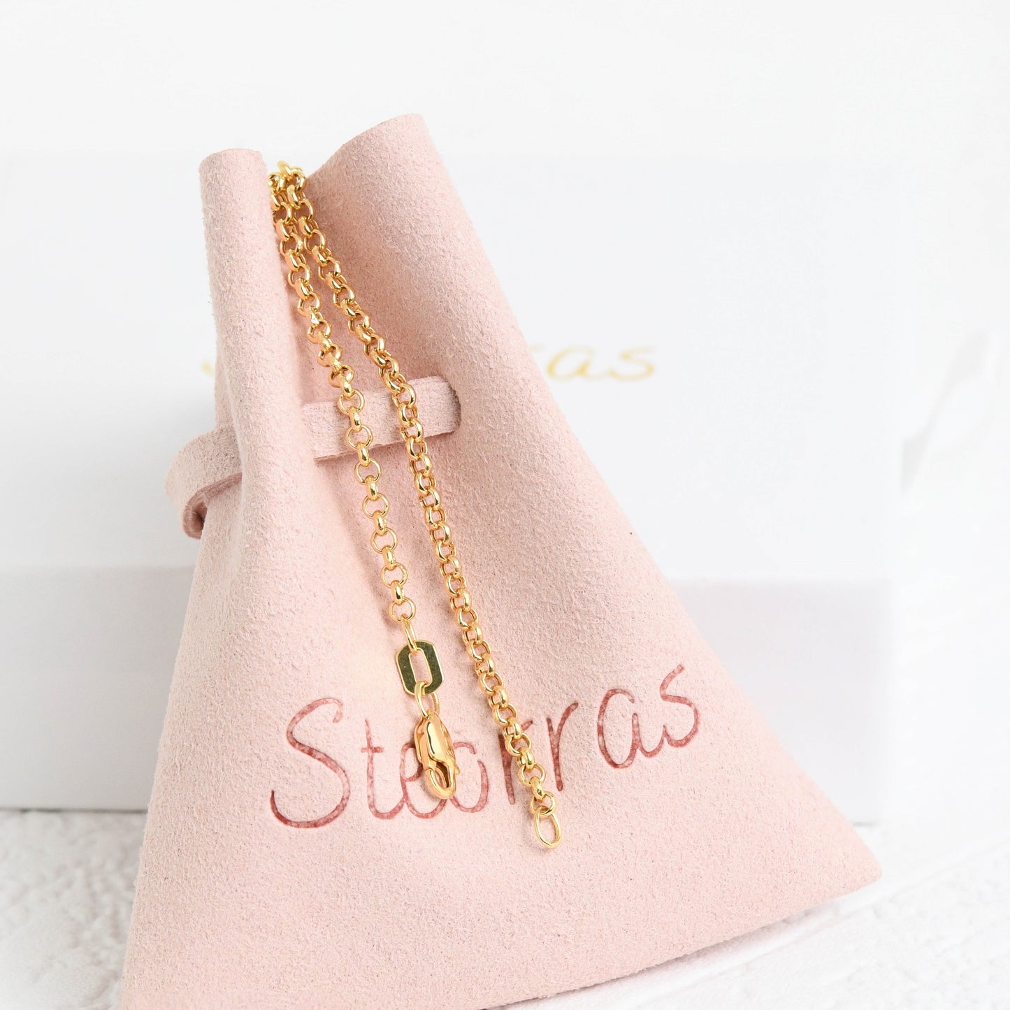 14k Gold Rolo Bracelet