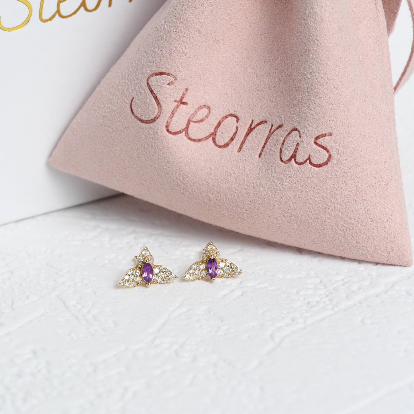 Orchid Stud Earrings