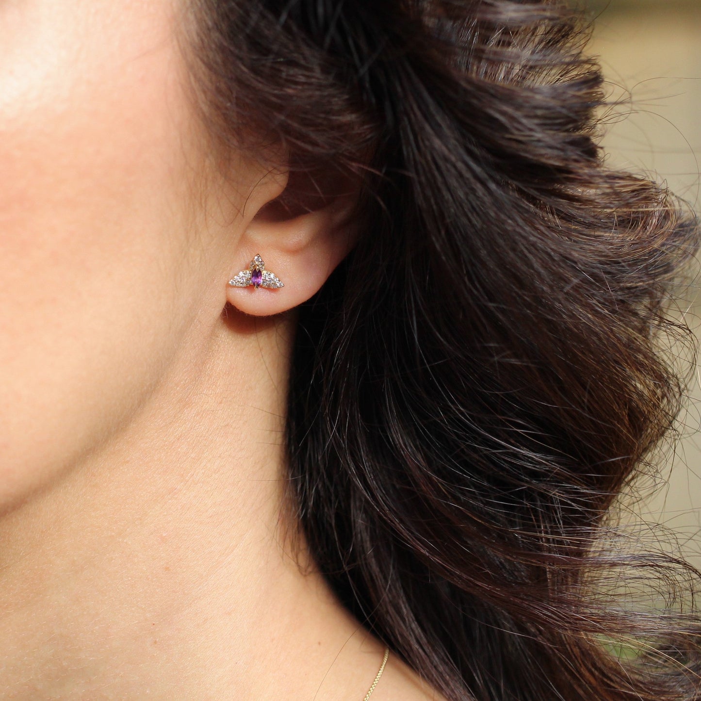 Orchid Stud Earrings